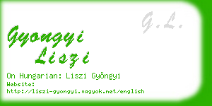gyongyi liszi business card
